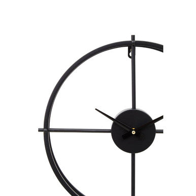 40cm Dia Small Black Finish Wall Clock | Kent