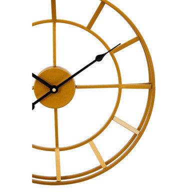 40cm Dia Small Gold Finish Metal Wall Clock | Kent