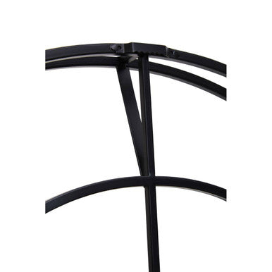 60cm Dia Large Black Finish Metal Wall Clock | Kent