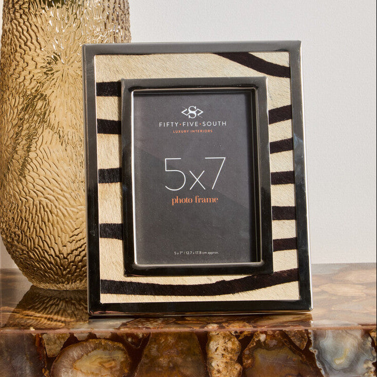 5in x 7in Zebra Design Photo Frame | Kensington Townhouse