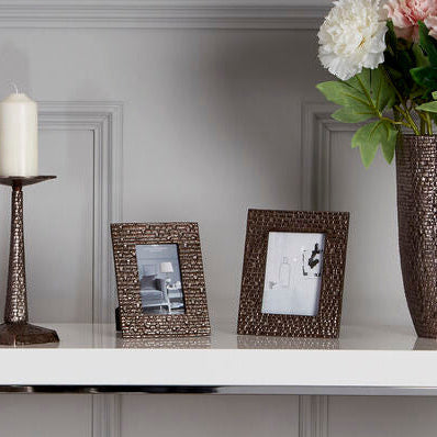 Arya Pewter Finish 4 x 6 Photo Frame