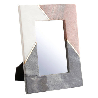 Small Tri Colour Marble 4In X 6In Photo Frame | Kira