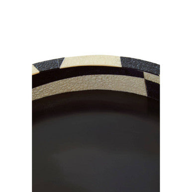 Black and White Round Tray | Ezra