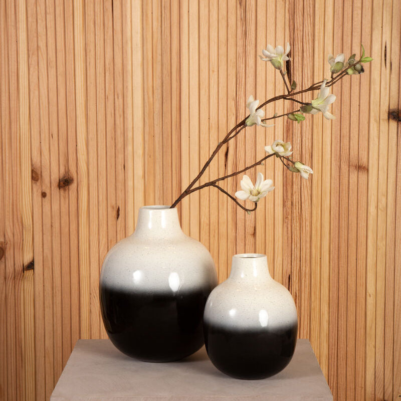 Small Black and White Ombre Vase | Ramus
