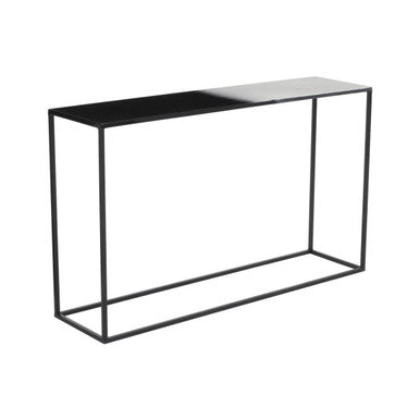 Black and White Ombre Finish Console Table