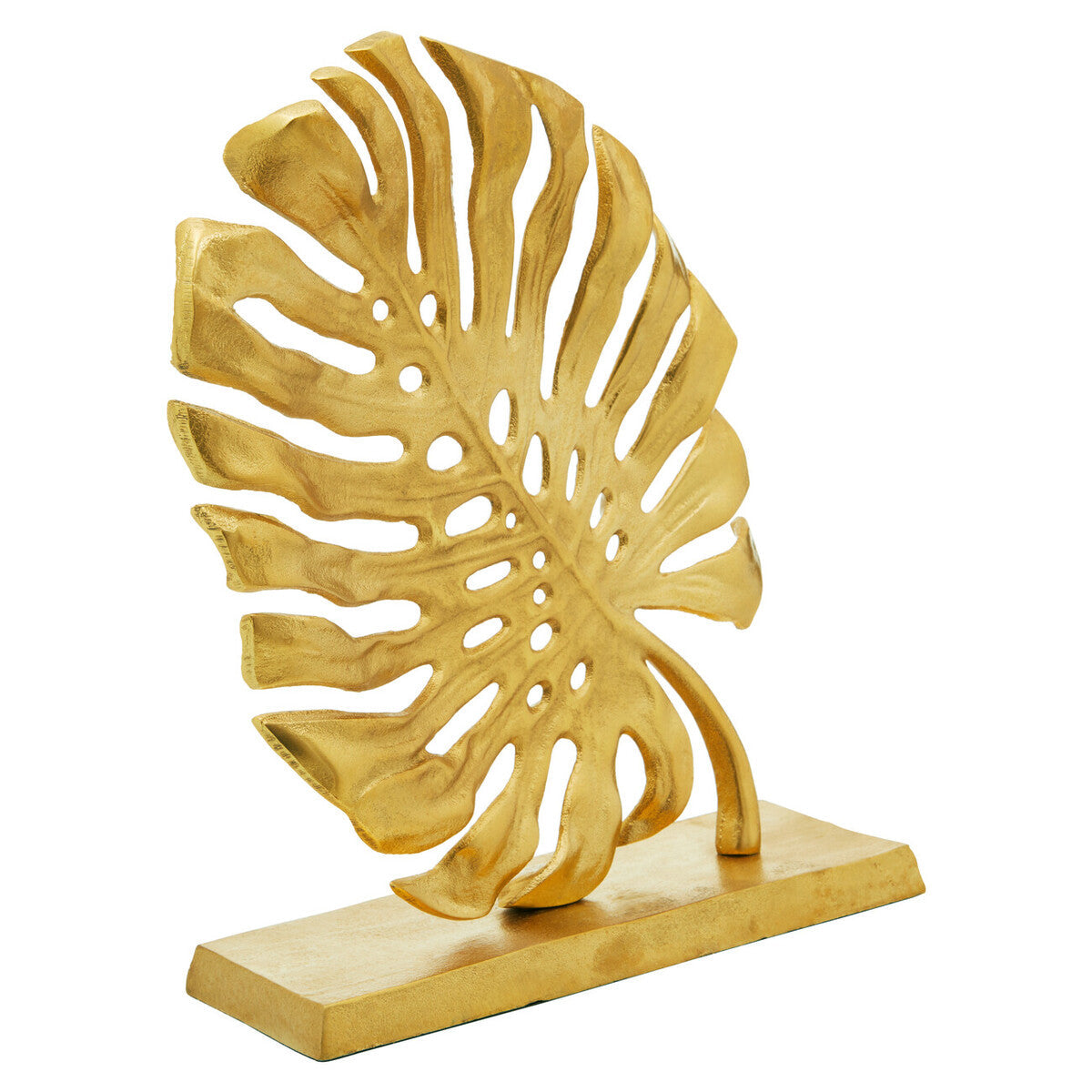 Lena Gold Finish Monstera Leaf Sculpture | Prato