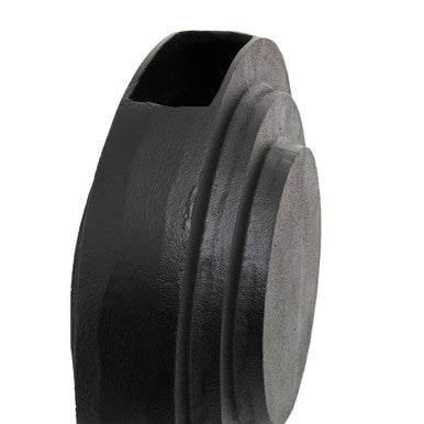 Round Matt Black Finish Vase | Hapax