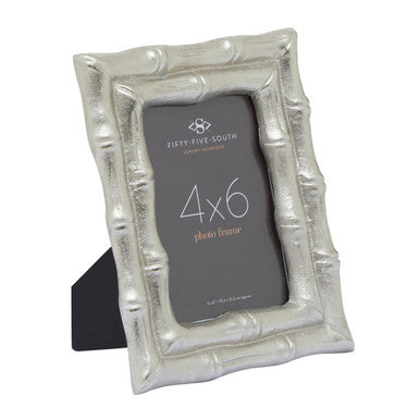 Silver Finish Bamboo Effect 4In X 6In Photo Frame | Hiba