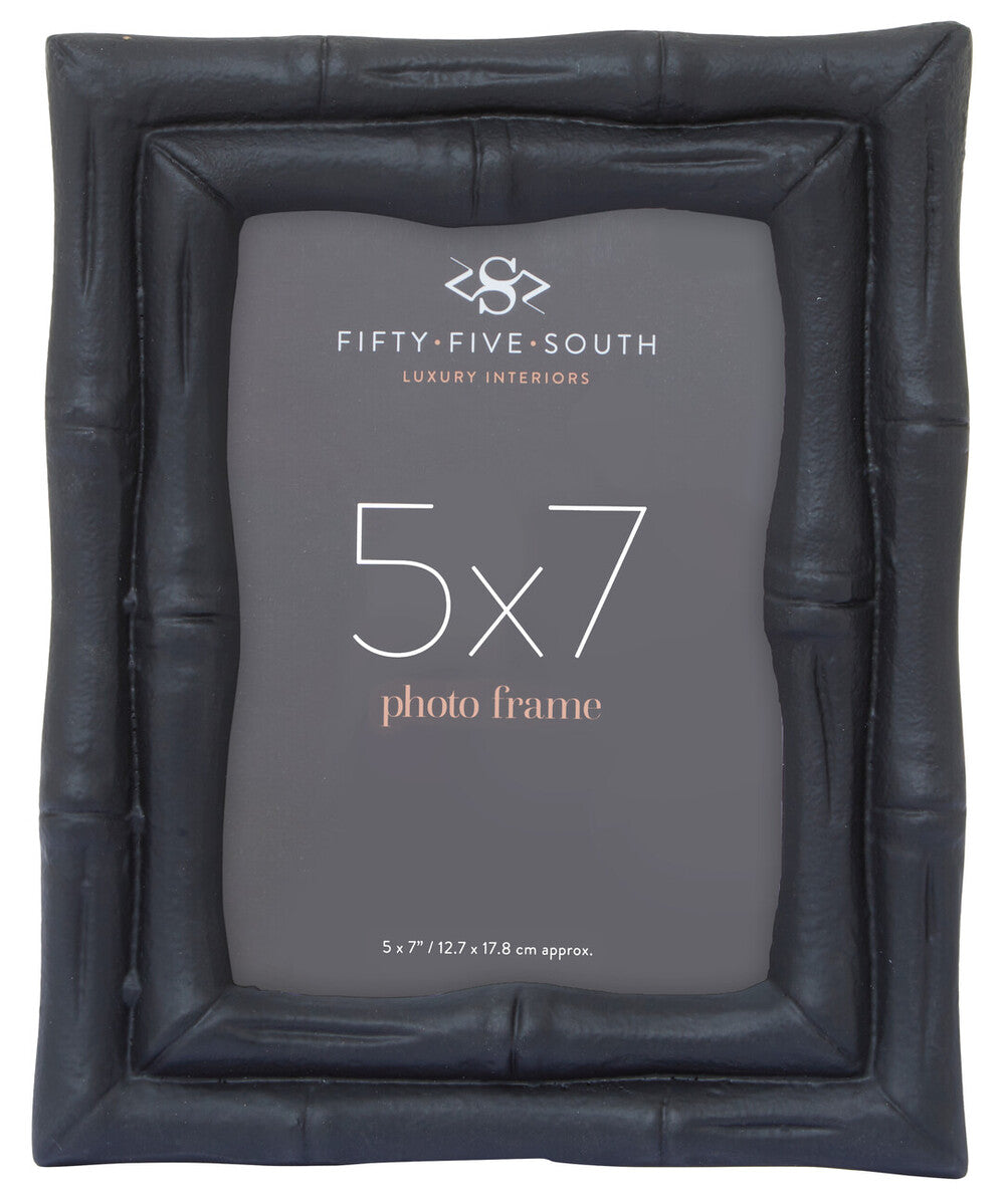 5 X 7 Black Finish Bamboo Effect Photo Frame | Hiba