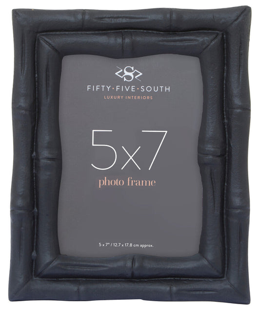 5 X 7 Black Finish Bamboo Effect Photo Frame | Hiba