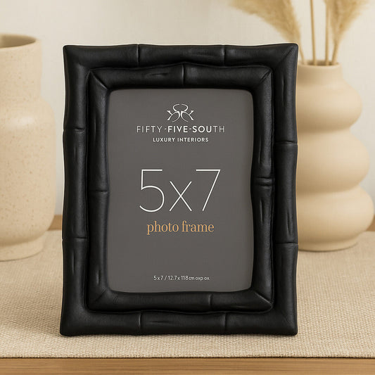 5 X 7 Black Finish Bamboo Effect Photo Frame | Hiba