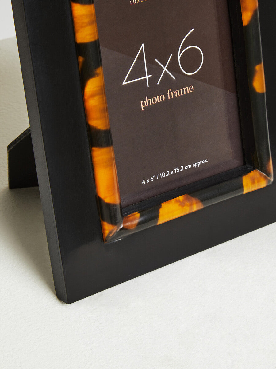 4 X 6 Inch Tortoise Shell Photo Frame | Roma