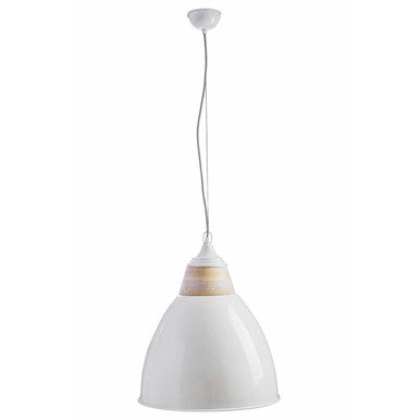 Large White Bell Shaped Pendant Light | Oslo