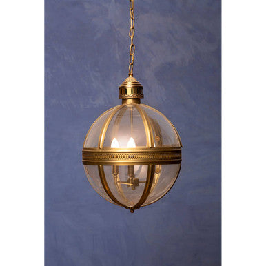Brass Finish Orb Pendant Light | Hampstead