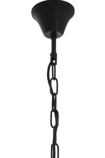 Black Finish Small Pendant Light with Hints of Gold | Hampstead