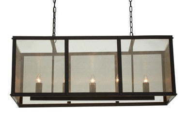 Black Finish Wide Pendant Light with Hints of Gold | Hampstead