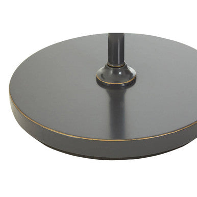 Black Finish Floor Lamp with Gauze Shade | Hampstead