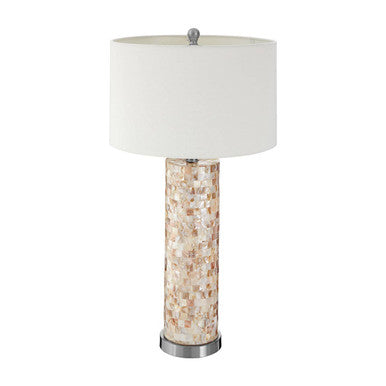 Round Shell Inlay Table Lamp | Thermae