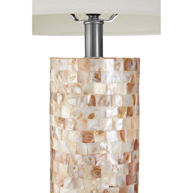 Round Shell Inlay Table Lamp | Thermae