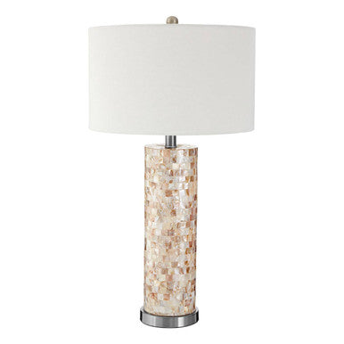 Round Shell Inlay Table Lamp | Thermae