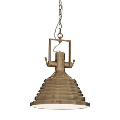 Medium Antique Brass Pendant Light | Lexington