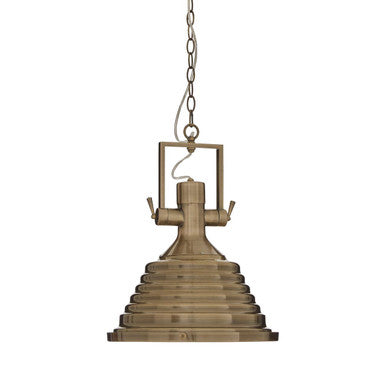 Medium Antique Brass Pendant Light | Lexington