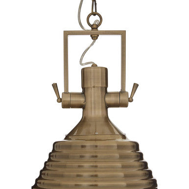 Medium Antique Brass Pendant Light | Lexington