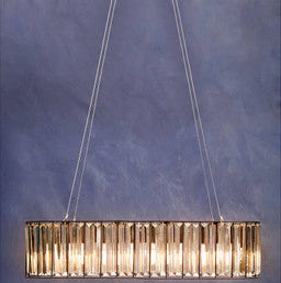 Akiko Black Finish and Glass 4 Bulb Pendant Light