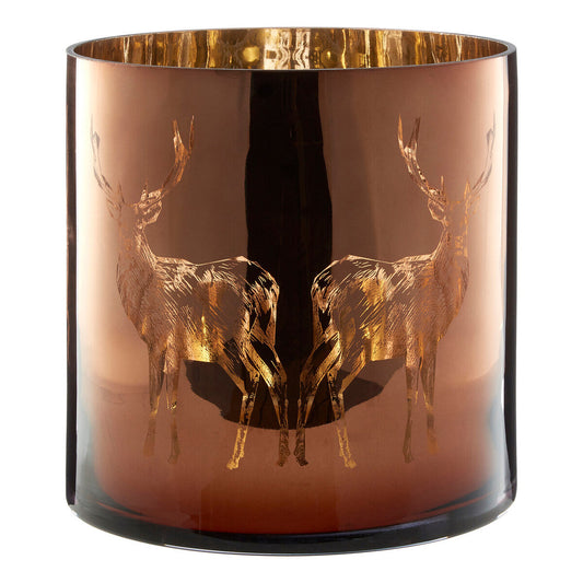Medium Brown Candle Holder | Stag