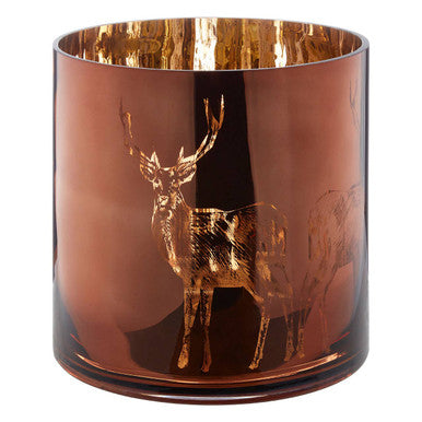 Large Brown Candle Holder | Stag