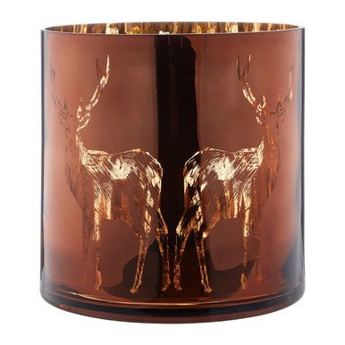 Large Brown Candle Holder | Stag
