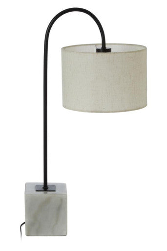 Curved Table Lamp with Marble Base | Murdoch