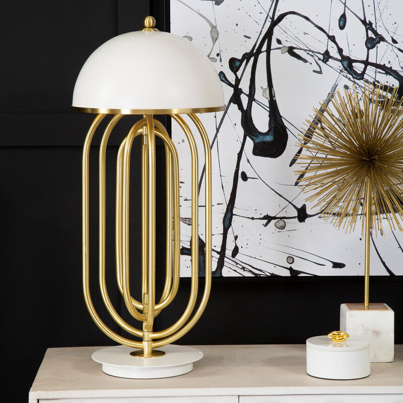 Table Lamp with White Shade | Metropolis