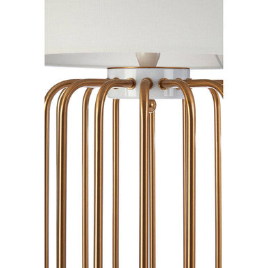 Gold Caged Table Lamp | Zora