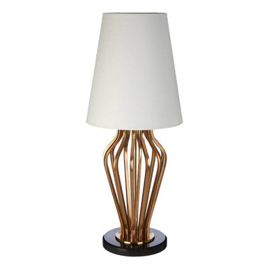 Gold and Black Angular Table Lamp | Zada