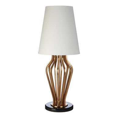 Gold and Black Angular Table Lamp | Zada