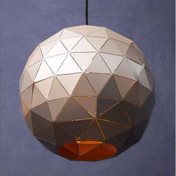 Small Silver Finish Pendant Light | Mateo