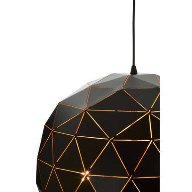 Medium Black and Copper Pendant Light | Mateo