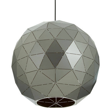 Medium Silver Finish Pendant Light | Mateo