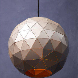 Medium Silver Finish Pendant Light | Mateo