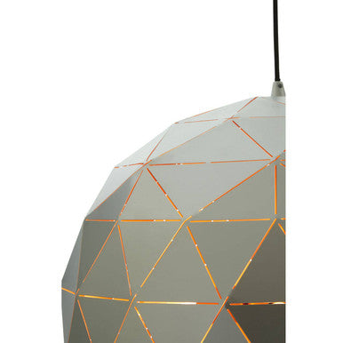 Medium Silver Finish Pendant Light | Mateo