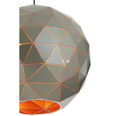 Medium Silver Finish Pendant Light | Mateo