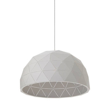 Medium White Dome Pendant Light | Mateo