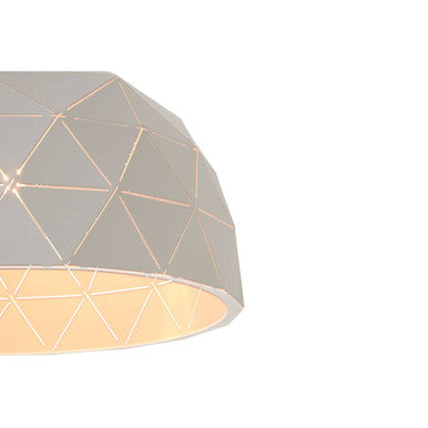 Medium White Dome Pendant Light | Mateo