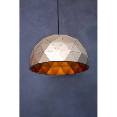 Medium Silver Dome Pendant Light | Mateo