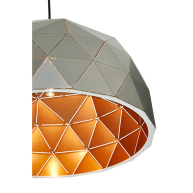 Medium Silver Dome Pendant Light | Mateo