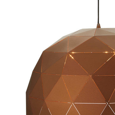 Large Coffee Dome Pendant Light | Mateo