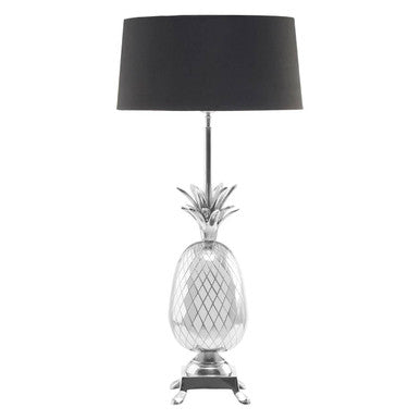 Nickel Finish Pineapple Table Lamp | Boho