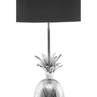 Nickel Finish Pineapple Table Lamp | Boho