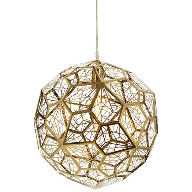 Akela Gold Finish Sphere Pendant Light
